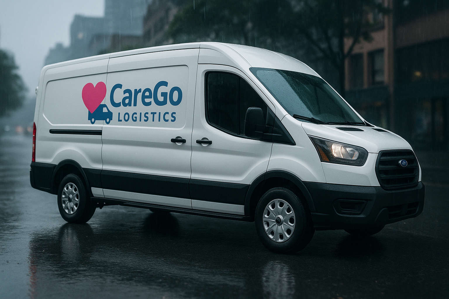 CareGo Logistics Vehicle in Urban Setting
